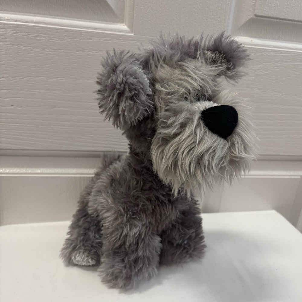 Gund Gray Plush Dog Toy 11”